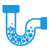 clogged pipe icon